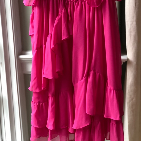 INSPR Pink Ruffle Dress - Picture 5 of 6
